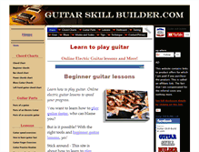 Tablet Screenshot of guitar-skill-builder.com